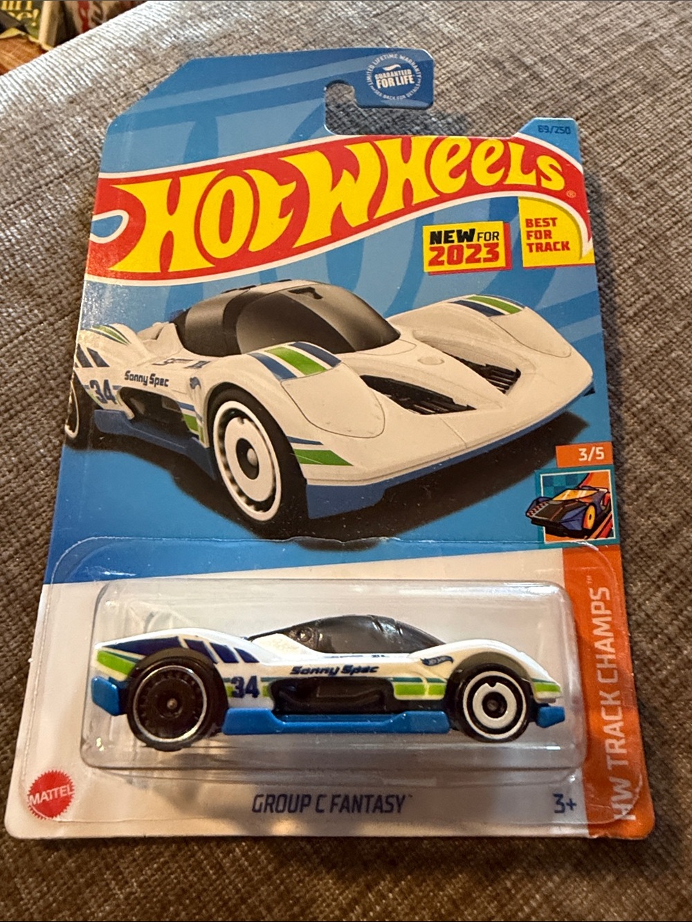Hot Wheels Group C‎ Fantasy HW Track Champs 3/5 White Race